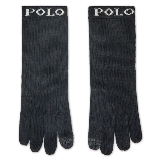 Rękawiczki Damskie Polo Ralph Lauren 455907235001 Black Polo Ralph Lauren one size okazyjna cena eobuwie.pl
