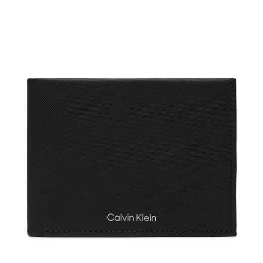 Duży Portfel Męski Calvin Klein Ck Must Trifold 10Cc W/Coin K50K511380 Ck Black Pique BEH ze sklepu eobuwie.pl w kategorii Portfele męskie - zdjęcie 166842398