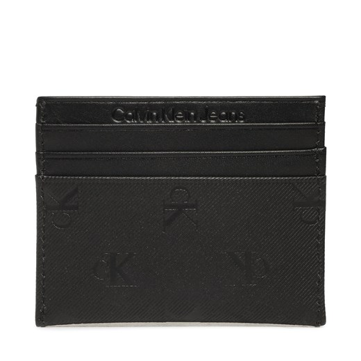 Etui na karty kredytowe Calvin Klein Jeans Monogram Soft Cardholder 6Cc Aop K50K510150 0GJ ze sklepu eobuwie.pl w kategorii Portfele damskie - zdjęcie 166848956