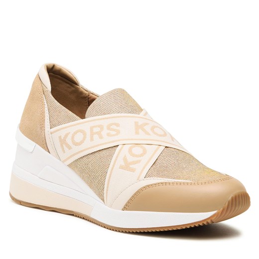 Sneakersy MICHAEL Michael Kors Geena Slip On Trainer 43F3GNFP2D Camel Multi Michael Michael Kors 38 promocja eobuwie.pl