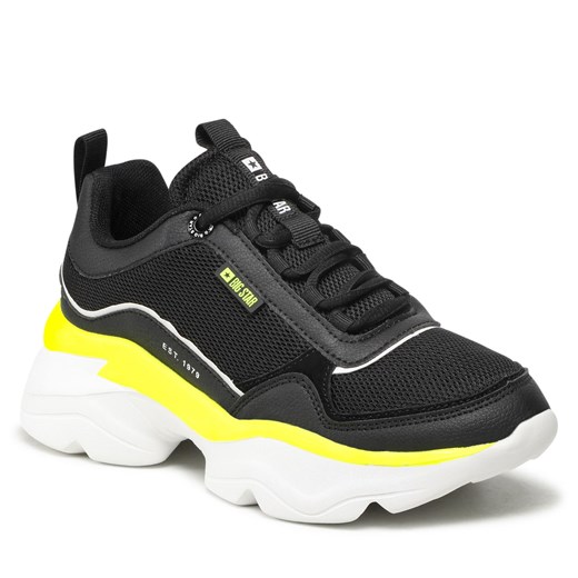 Sneakersy Big Star Shoes JJ274A114 Black/Yellow 38 eobuwie.pl