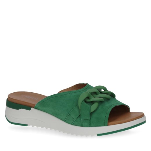 Klapki Caprice 9-27206-20 Green Suede 737 Caprice 39 eobuwie.pl