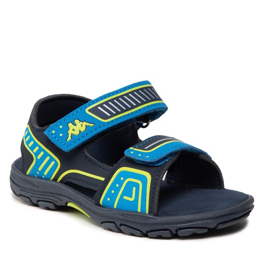 Sandały Kappa 260864K Navy/Lime 6733 Kappa 25 eobuwie.pl