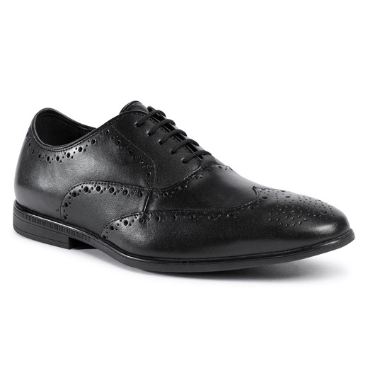 Półbuty Clarks Bampton Rhodes 261521117 Black Leather Clarks 44.5 eobuwie.pl