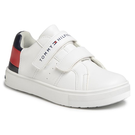 Sneakersy Tommy Hilfiger Low Cut Velcro Sneaker T3B4-30719-0193 M White/Blue/Red Tommy Hilfiger 32 eobuwie.pl