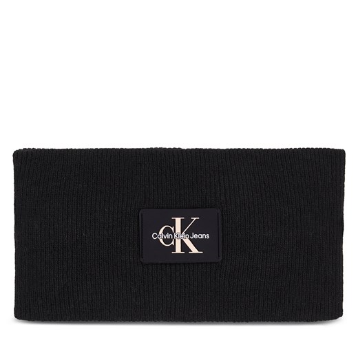 Opaska materiałowa Calvin Klein Jeans Monologo Rubber Headband K60K611258 Black one size okazja eobuwie.pl