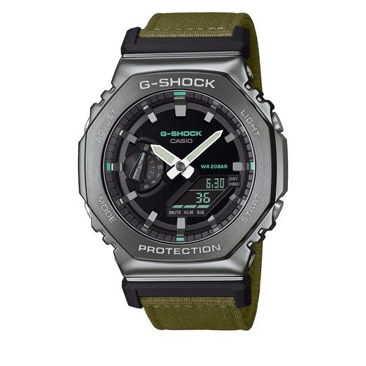 Zegarek G-Shock GM-2100CB -3AER Silver/Khaki ze sklepu eobuwie.pl w kategorii Zegarki - zdjęcie 166857178