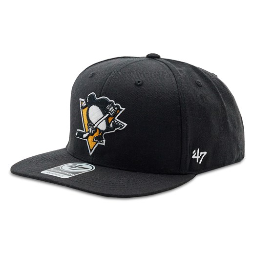 Czapka z daszkiem 47 Brand NHL Pittsburgh Penguins No Shot '47 CAPTAIN H-NSHOT15WBP-BK Black ze sklepu eobuwie.pl w kategorii Czapki z daszkiem damskie - zdjęcie 166857375