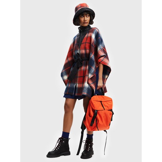 Kapelusz Desigual Bucket Red Check 22WAHA08 Rojo Scuro 3029 Desigual one size eobuwie.pl wyprzedaż