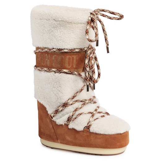 Śniegowce Moon Boot Shearling 14026100001 Whisky/Off White Moon Boot 39/41 eobuwie.pl