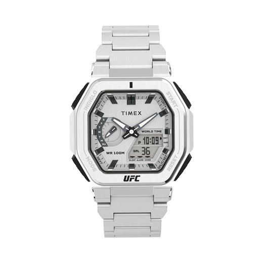 Zegarek Timex UFC Strength Colossus TW2V84700 Silver one size eobuwie.pl promocyjna cena