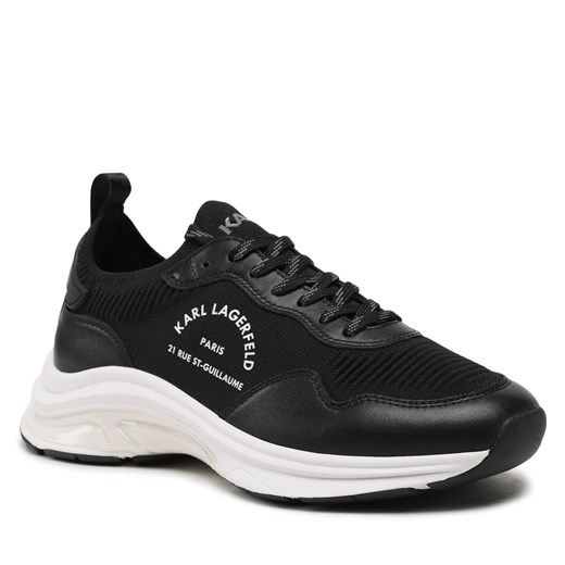 Sneakersy KARL LAGERFELD KL53138 Black Knit Textile Karl Lagerfeld 42 eobuwie.pl
