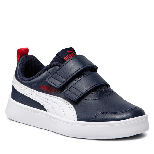 Sneakersy Puma Courtflex V2 V Ps 371543 01 Peacoat/High Risk Red Puma 31.5 eobuwie.pl