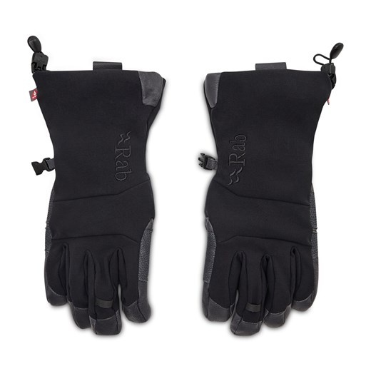 Rękawiczki Męskie Rab Baltoro Glove QAH-66-BL-S Black ze sklepu eobuwie.pl w kategorii Rękawiczki męskie - zdjęcie 166861578