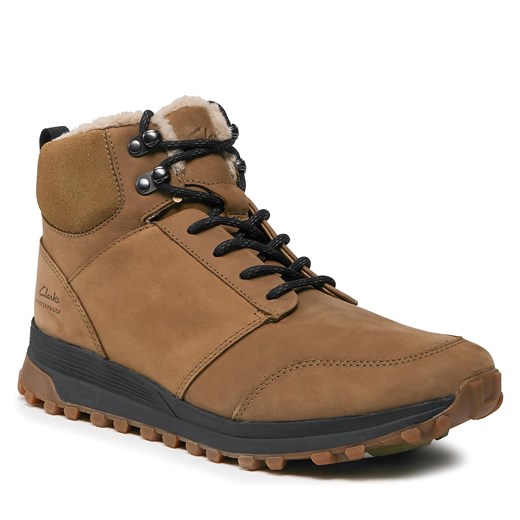 Trekkingi Clarks Atl Trek Up Wp 261735507 Dark Sand Wlined Clarks 44 eobuwie.pl promocja
