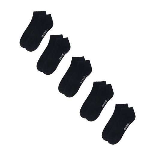 Zestaw 5 par niskich skarpet unisex Sprandi 0MB-001-AW23 (5-pack) Czarny ze sklepu eobuwie.pl w kategorii Skarpetki damskie - zdjęcie 166864107