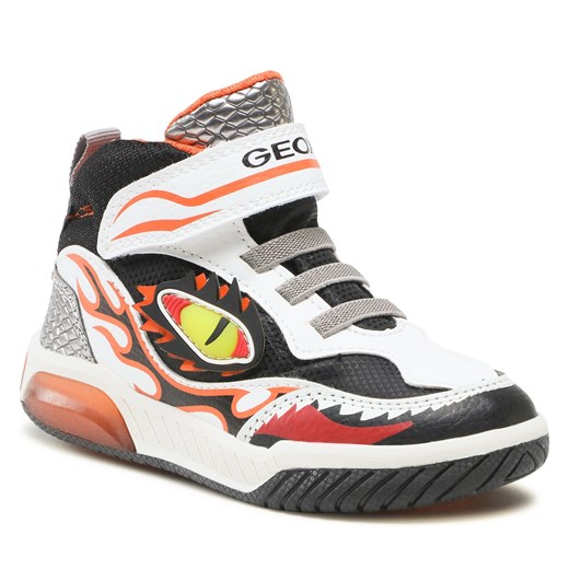 Sneakersy Geox J Inek Boy J369CD 0FEFU C0422 M White/Orange Geox 24 wyprzedaż eobuwie.pl