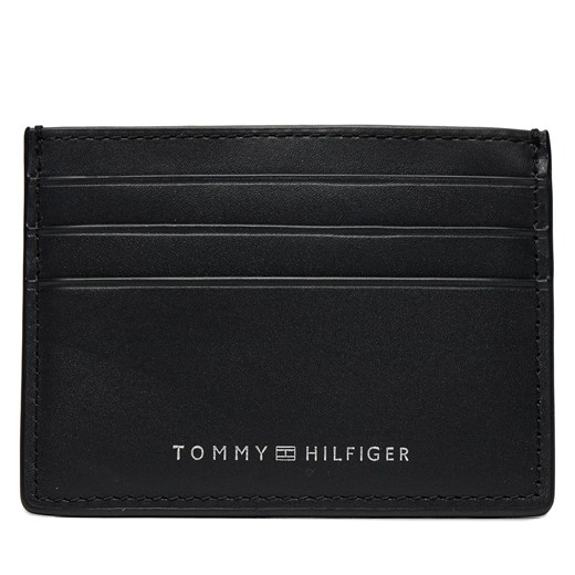 Etui na karty kredytowe Tommy Hilfiger Th Spw Leather Cc Holder AM0AM11845 Black BDS ze sklepu eobuwie.pl w kategorii Etui - zdjęcie 166865068
