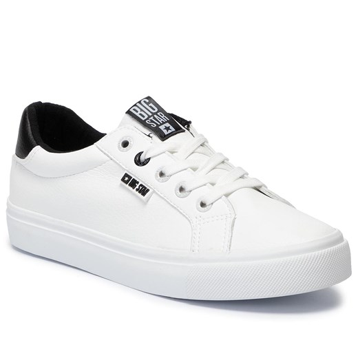 Tenisówki Big Star Shoes EE274312 White/Black 40 okazja eobuwie.pl