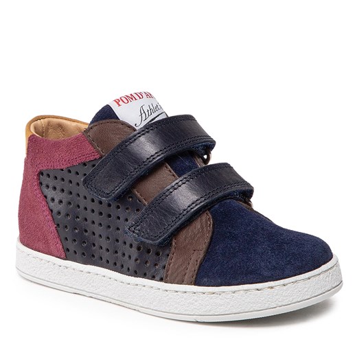 Sneakersy Pom d'Api Mousse Dop N1SAAT0405 S Marine/Bordeaux 27 eobuwie.pl