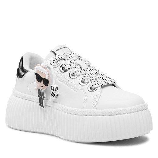 Sneakersy KARL LAGERFELD KL42376N White Lthr Karl Lagerfeld 39 eobuwie.pl