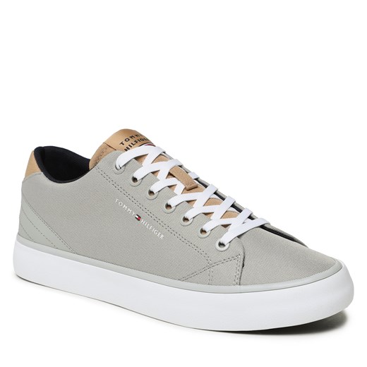 Tenisówki Tommy Hilfiger Th Hi Vulc Core Low Mesh FM0FM04685 Antique Silver PRT Tommy Hilfiger 44 eobuwie.pl wyprzedaż
