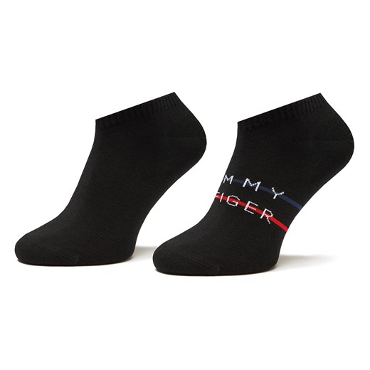 Zestaw 2 par niskich skarpet męskich Tommy Hilfiger 701222188 Black 003 Tommy Hilfiger 39/42 eobuwie.pl