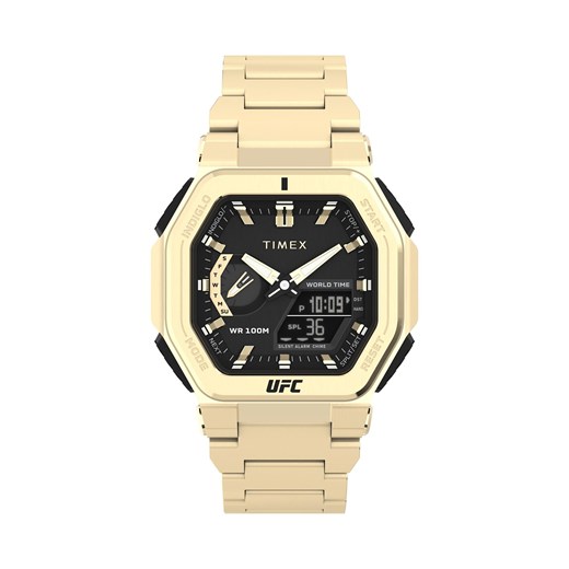 Zegarek Timex UFC Colossus TW2V84500 Złoty ze sklepu eobuwie.pl w kategorii Zegarki - zdjęcie 166874745