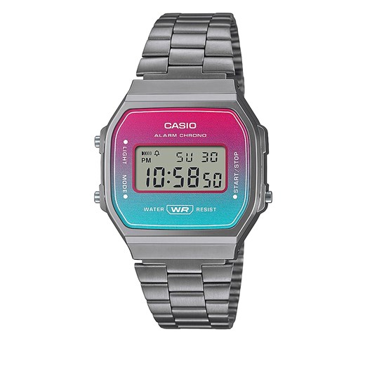 Zegarek Casio A168WERB-2AEF Silver Casio one size promocyjna cena eobuwie.pl