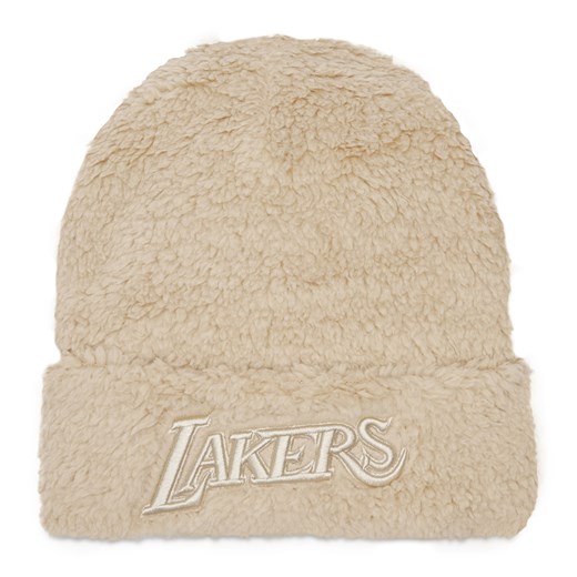 Czapka Mitchell & Ness Los Angeles Lakers HCFK4340 Off White ze sklepu eobuwie.pl w kategorii Czapki zimowe męskie - zdjęcie 166875705