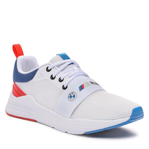 Sneakersy Puma Bmw Mms Wired Run 307793 02 Puma White-Pop Red Puma 44.5 eobuwie.pl