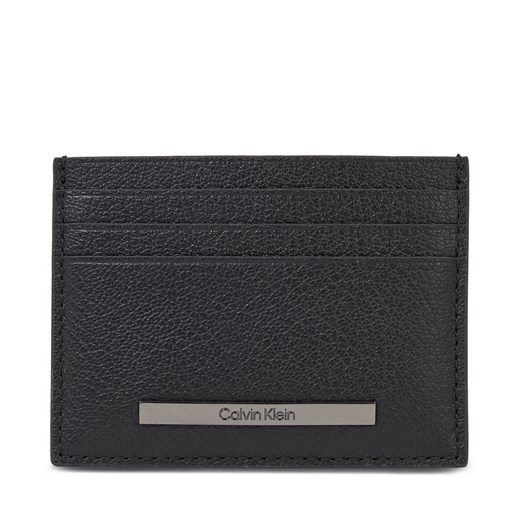 Etui na karty kredytowe Calvin Klein Modern Bar Cardholder 6Cc K50K510892 Ck Black BAX ze sklepu eobuwie.pl w kategorii Etui - zdjęcie 166876597