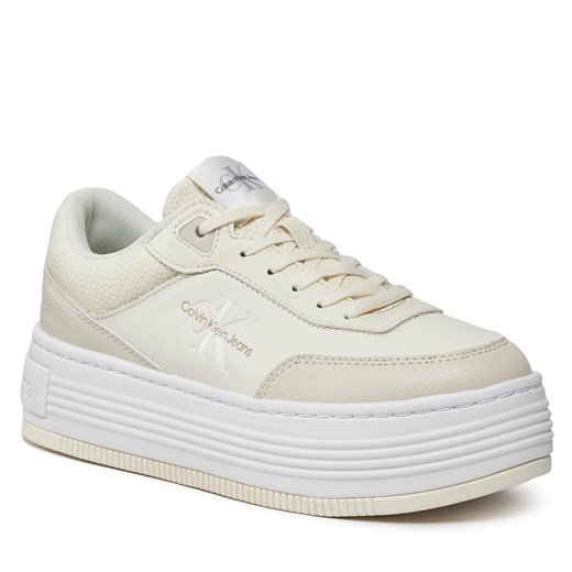 Sneakersy Calvin Klein Jeans Bold Flatf Low Lace Mix Ml Fad YW0YW01316 0GF 41 eobuwie.pl