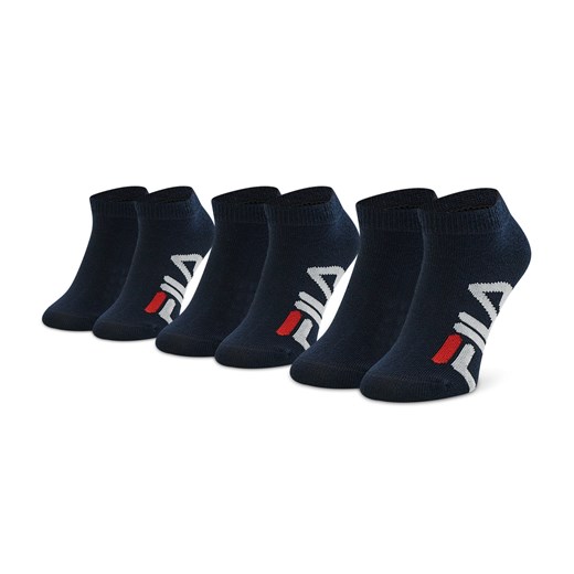 Zestaw 3 par wysokich skarpet dziecięcych Fila Calza Invisibile F8199/3 Navy 321 Fila 27/30 eobuwie.pl