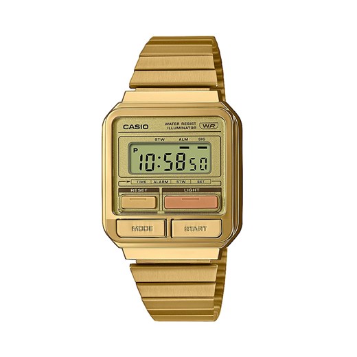 Zegarek Casio Vintage 80s A120WEG-9AEF Gold ze sklepu eobuwie.pl w kategorii Zegarki - zdjęcie 166880688