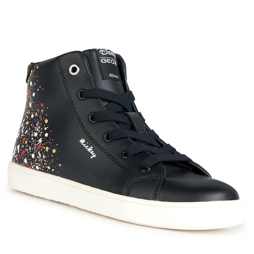 Sneakersy Geox J Kathe Girl J36EUF 000BC C9240 S Black/Multicolor Geox 37 eobuwie.pl okazja