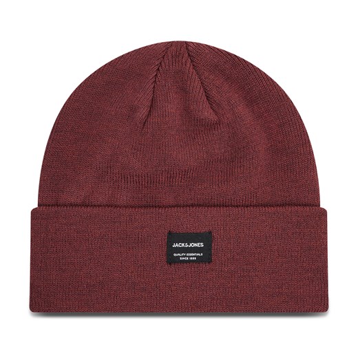 Czapka Jack&Jones Jacdna Beanie Noos 12092815 Bordowy ze sklepu eobuwie.pl w kategorii Czapki zimowe męskie - zdjęcie 166880938