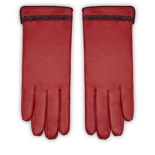 Rękawiczki Damskie WITTCHEN 39-6A-011 Czerwony3 L eobuwie.pl okazyjna cena