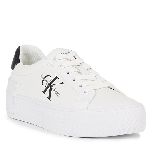 Sneakersy Calvin Klein Jeans Bold Vulc Flatform Laceup Lth Wn YW0YW00821 Bright 40 eobuwie.pl