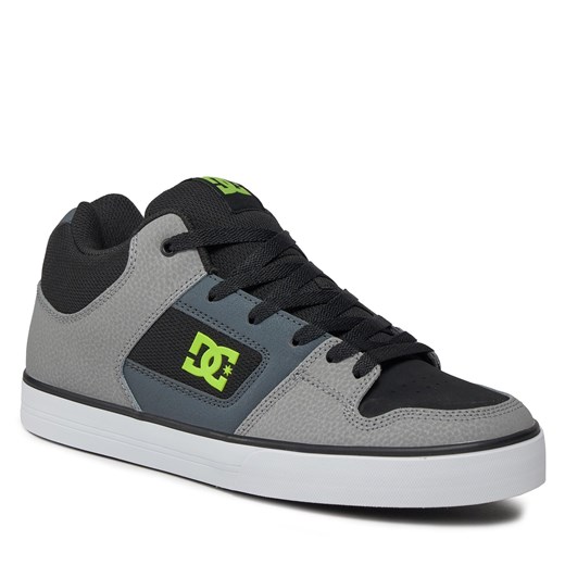 Sneakersy DC Pure Mid ADYS400082 Black/Grey/Green XKSG 43 eobuwie.pl