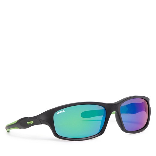 Okulary przeciwsłoneczne Uvex Sportstyle 507 S5338662716 Black Mat Green ze sklepu eobuwie.pl w kategorii Okulary przeciwsłoneczne męskie - zdjęcie 166885035