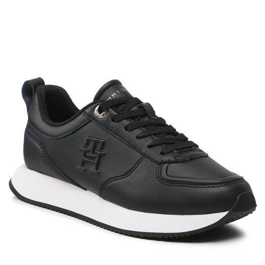 Sneakersy Tommy Hilfiger Casual Leather Runner FW0FW07285 Black BDS Tommy Hilfiger 40 eobuwie.pl