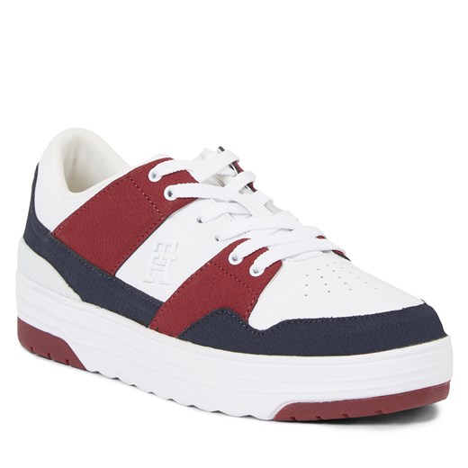 Sneakersy Tommy Hilfiger Th Lo Basket Sneaker FW0FW07309 Rwb 0GY Tommy Hilfiger 40 okazja eobuwie.pl