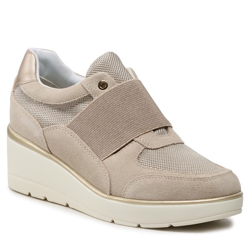 Sneakersy Geox D Ilde A D35RAA 022AS C6738 Lt Taupe Geox 40 eobuwie.pl