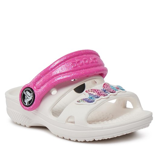 Klapki Crocs Classic Embellished Sandal T 207803 White Crocs 19/20 eobuwie.pl