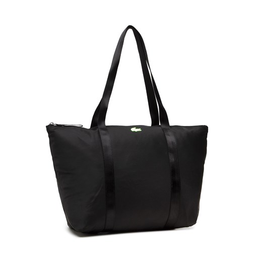 Torebka Lacoste NF3618YA Noir Vert Fluo K04 ze sklepu eobuwie.pl w kategorii Torby Shopper bag - zdjęcie 166887936