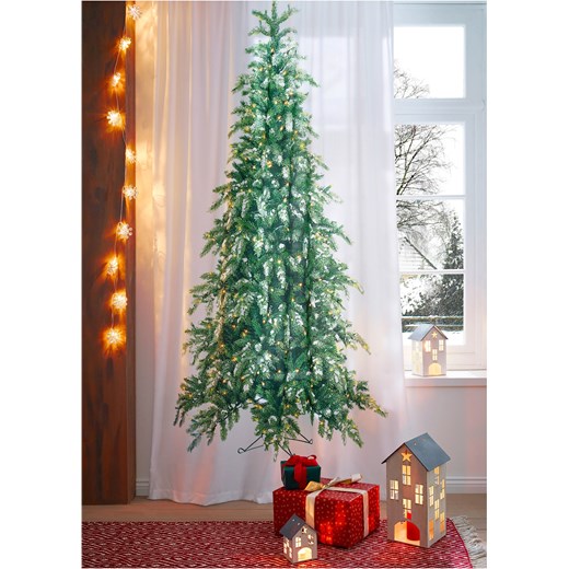 Zasłona  LED z nadrukiem choinki (1 szt.) One Size bonprix