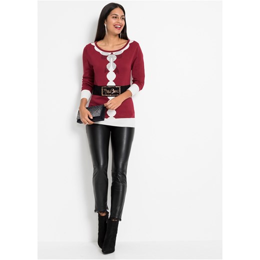 Sweter bożonarodzeniowy z cekinami 32/34 bonprix