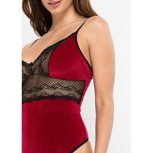 "Body aksamitne ""ouvert""" 44/46 bonprix