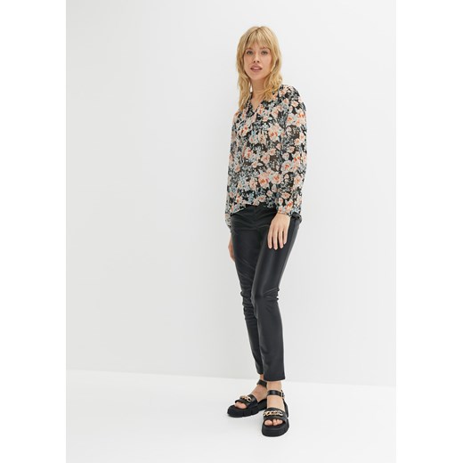 Bluzka szyfonowa w kwiatowy wzór 52 bonprix